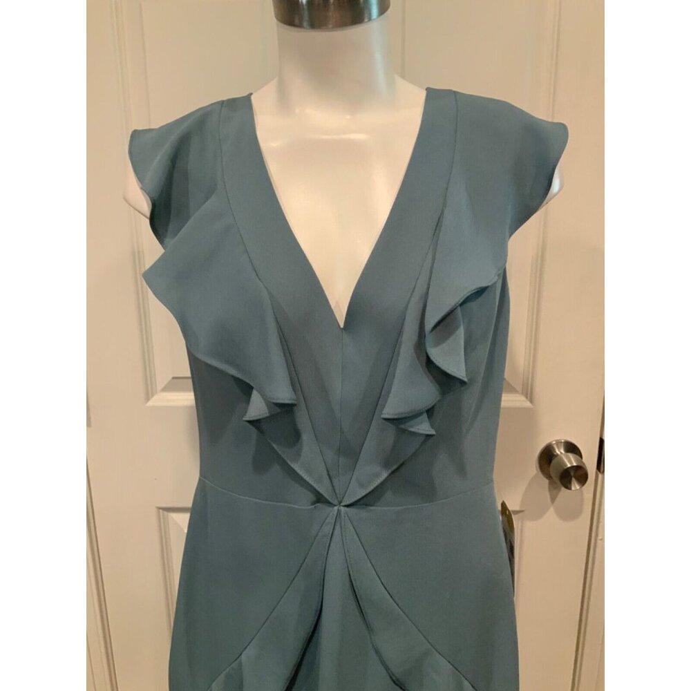 BCBGMaxAzria Blue Ruffle Mini Dress - Picture 2 of 7